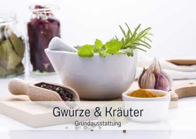 Grundausstattung- Gewürze und Kräuter