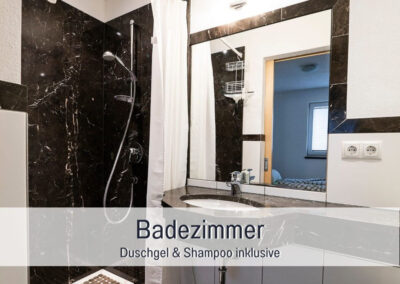 Badezimmer im Apartment