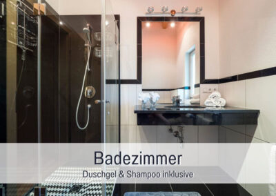 Badezimmer im Apartment